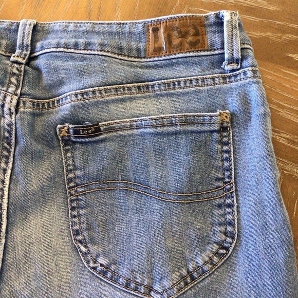Lee Womens Medium Wash Midrise Stretch Bootcut Jeans Size 14 - Picture 5 of 9